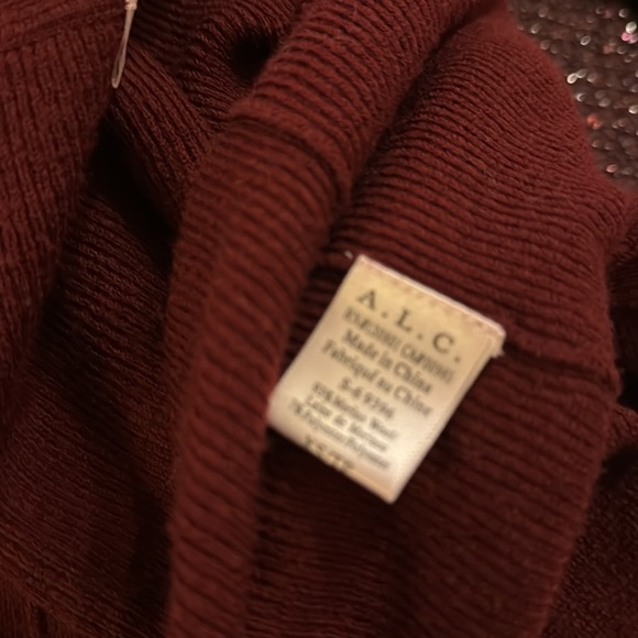 A.L.C. Burgundy Knit sweater size XS - Picture 5 of 5